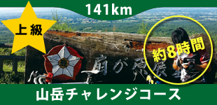 上級：山岳チャレンジコース（141km・約8時間）