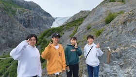 写真：スワード市、氷河見学