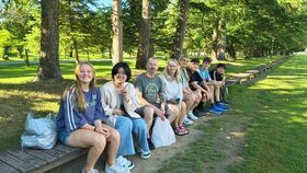 写真：帯広市、盆踊り練習