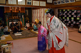 写真：大正宮神楽保存会実践練習見学1