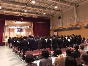 写真：「帯広高等看護学院」入学式　市長訓示2