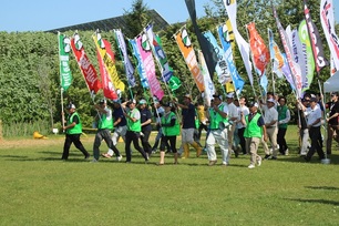 写真：農機展閉会式の様子