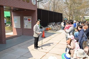 写真：おびひろ動物園　市長挨拶の様子