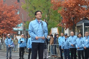 写真：マラソン　市長の挨拶