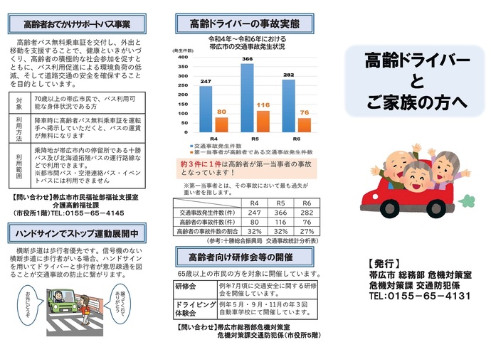 高齢ドライバーとそのご家族の方へ　表面