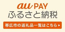 auPAYふるさと納税　帯広市の返礼品一覧はこちら（外部リンク・新しいウインドウで開きます）