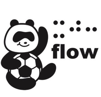 イラスト：とかちflow　サッカーボールを持ったパンダ