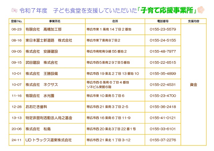 子育て応援事業所