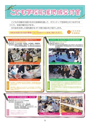 こども学校応援地域交付金チラシ