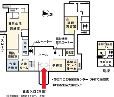 フロアー図：保健福祉センター1階