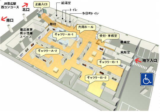 市民ギャラリー見取図