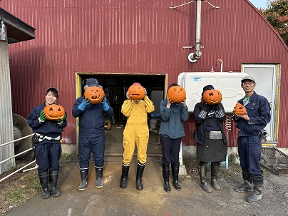 ハロウィン用のかぼちゃランタン作成