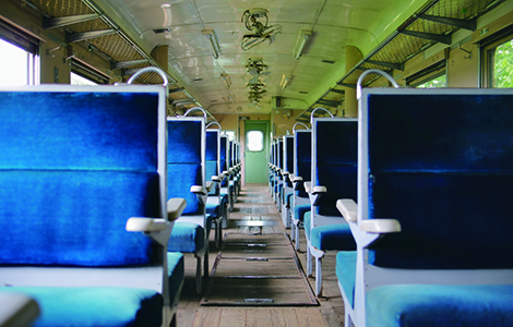 写真：電車の座席