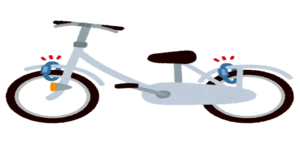 自転車ツーロックイラスト