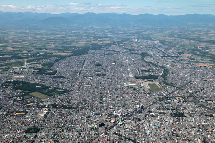 帯広市（東より撮影写真）