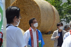 写真:平原まつり開会式前の様子