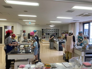 親子料理教室写真