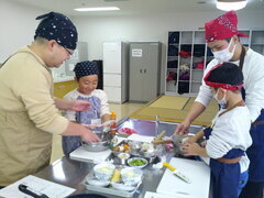 パパと子の料理教室写真