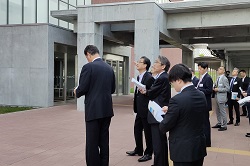 写真：よつ葉アリーナ十勝視察