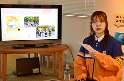 写真：山形さんによる活動紹介