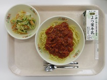 写真：3月21日中学校献立