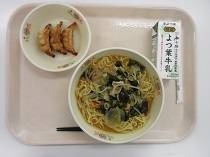 写真:5月9日中学校献立