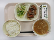 写真:5月17日中学校献立