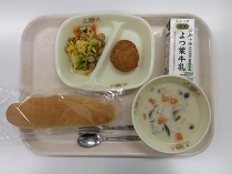 写真:5月27日中学校献立