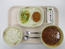 写真:6月4日中学校献立
