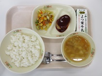 写真:6月21日中学校献立