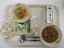 写真:6月24日中学校献立