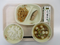 写真:6月28日中学校献立
