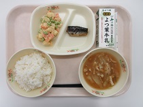 写真:7月2日中学校献立