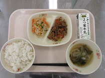 写真:7月5日中学校献立