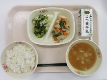 写真:7月10日中学校献立