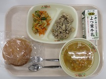 写真:7月22日中学校献立