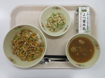 写真:8月28日中学校献立
