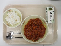 写真:9月26日中学校献立