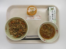写真:10月1日B献立