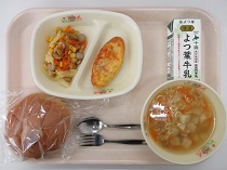 写真:10月21日中学校献立