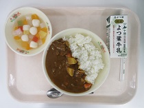 写真:10月23日中学校献立