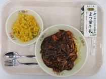 写真:10月24日中学校献立