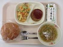 写真:10月28日中学校献立
