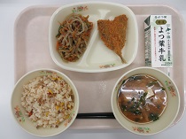 写真:11月12日中学校献立