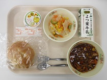 写真:11月18日中学校献立