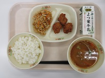 写真:11月20日中学校献立