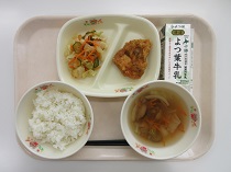 写真:12月4日中学校献立