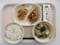 写真:12月10日中学校献立