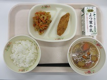 写真:12月13日中学校献立
