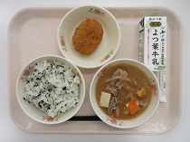 写真:1月15日中学校献立